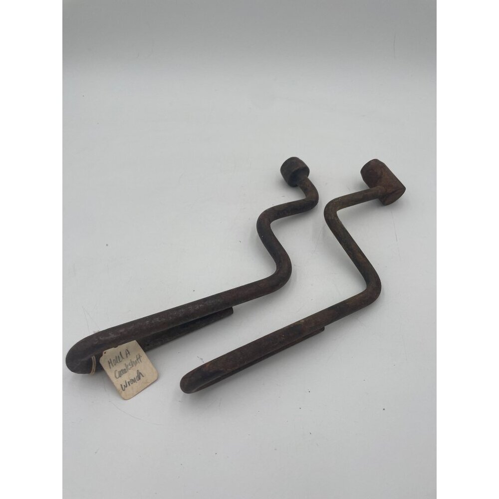 Handcrafted Iron Model A Wrench’s cast iron hand crank handle farm factory mach
